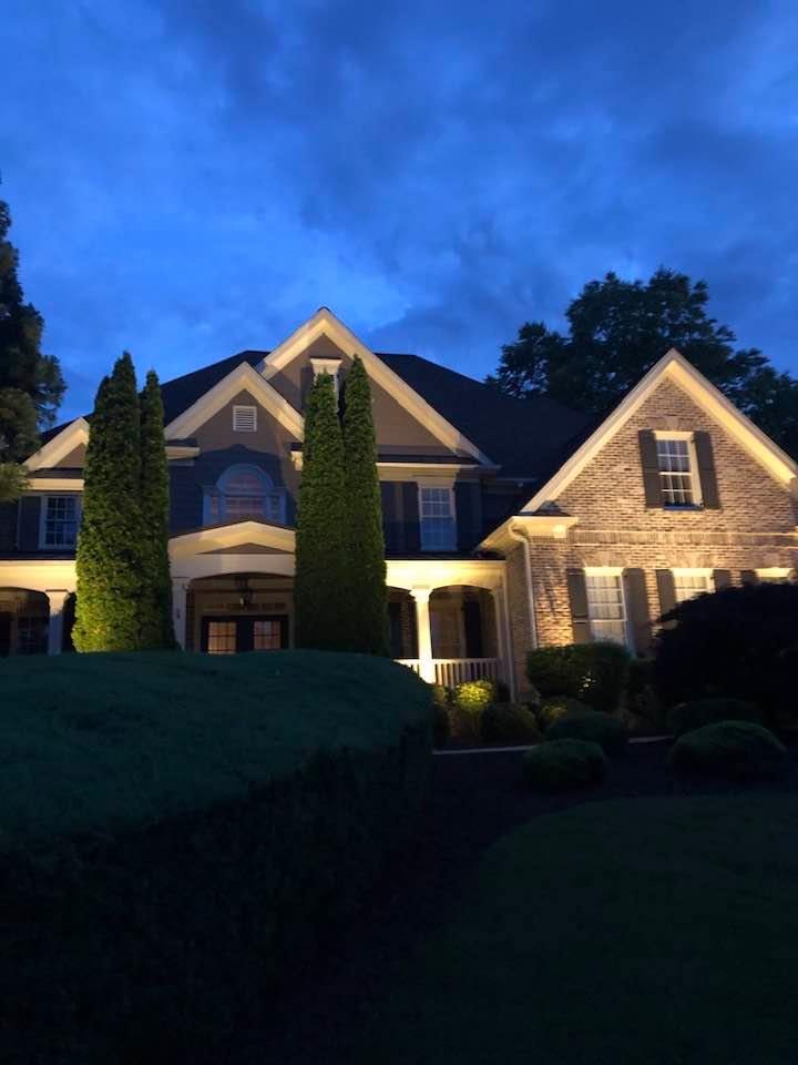 Landscape lighting project