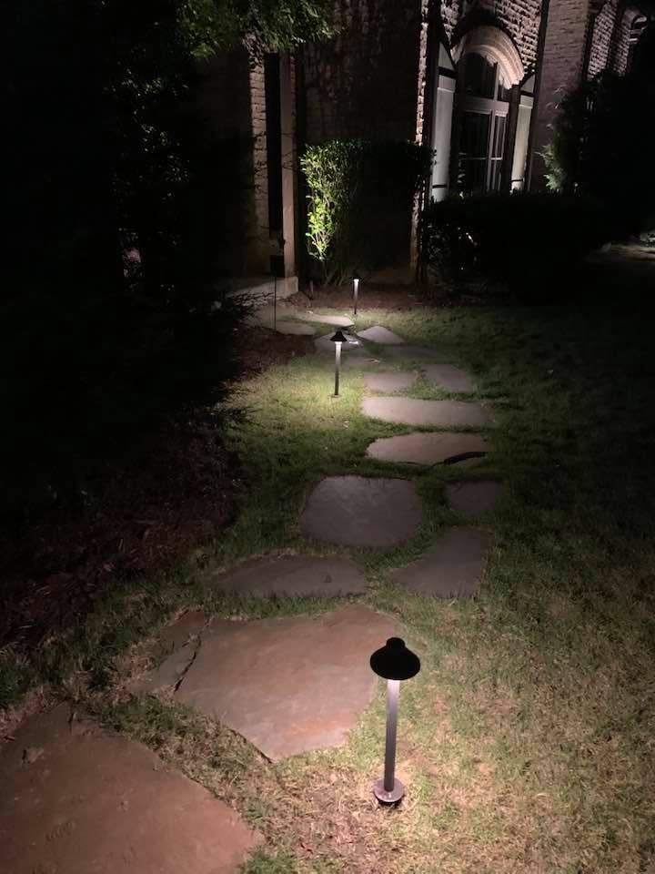 Landscape lighting project