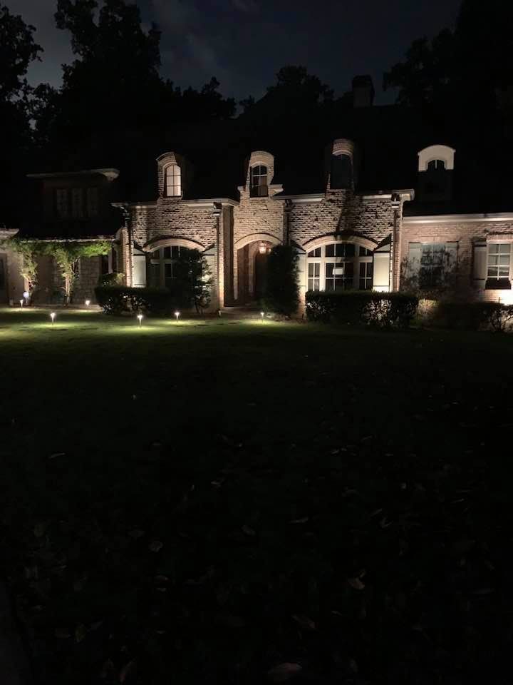 Landscape lighting project