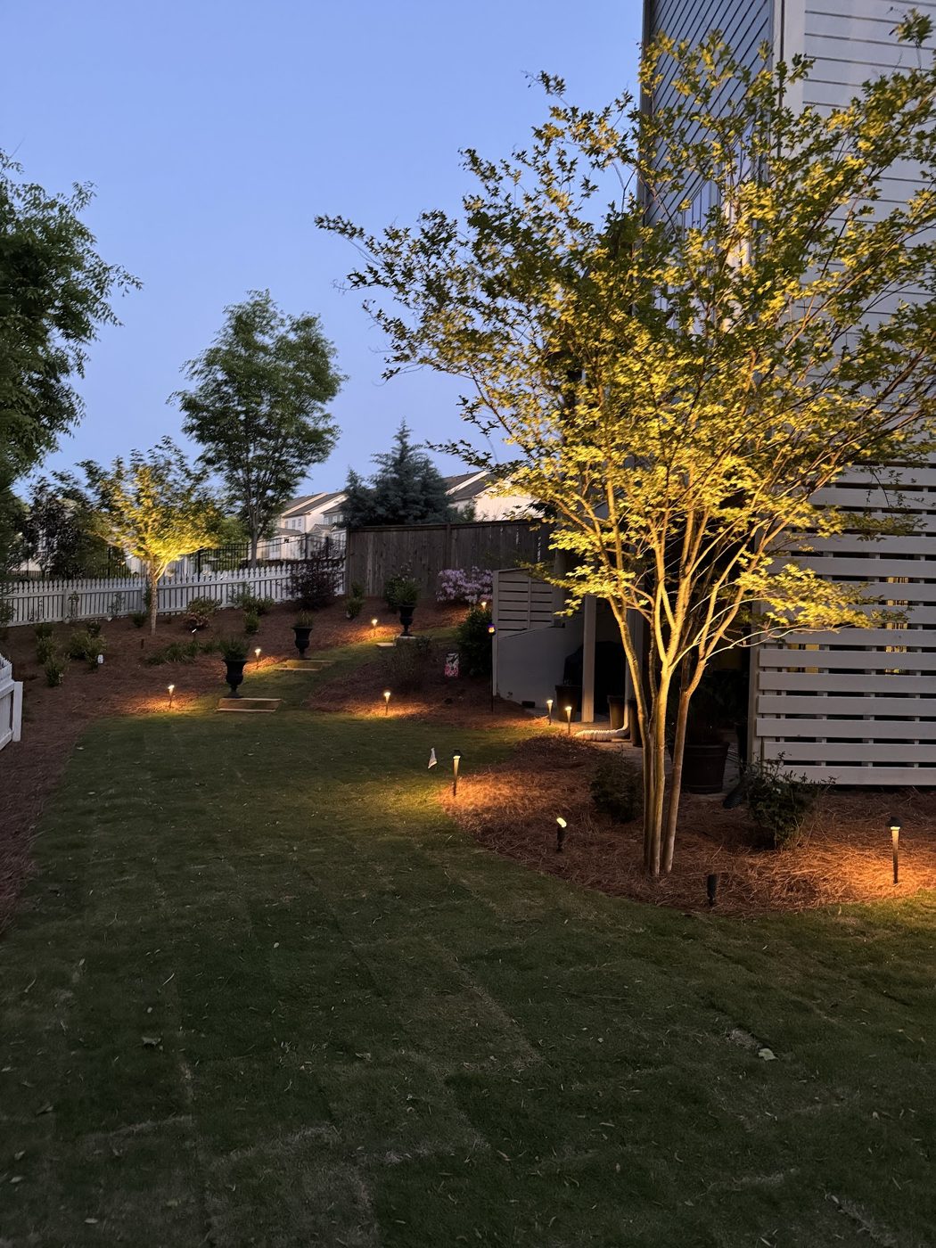 Landscape lighting project